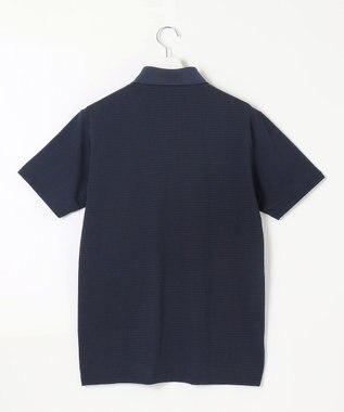 23区GOLF 【MEN/キングサイズ】ポリエステルサッカー 半袖ポロシャツ ネイビー系