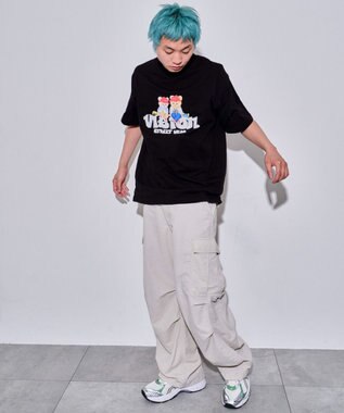 WEGO 【ユニセックス着用ITEM/MLサイズ展開】別注VISIONベアグラフィックT（SS） ブラック