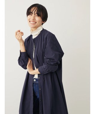 AMERICAN HOLIC バンドカラーシャツワンピース Navy