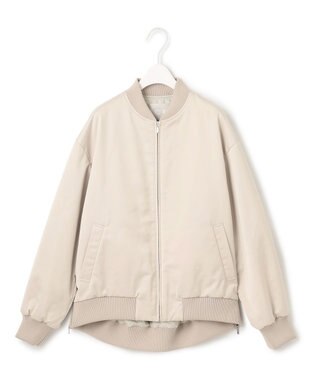 ICB 【洗える】 マットサテン MA-1ブルゾン トープ系