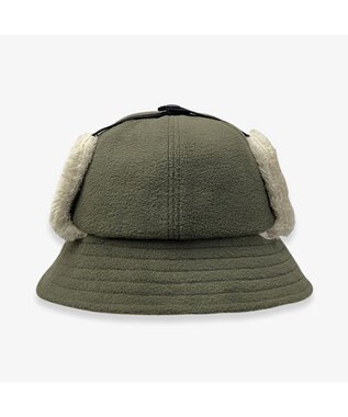 林八百吉商店 Coleman　キッズ　２way耳付きフリースメトロハット カーキ