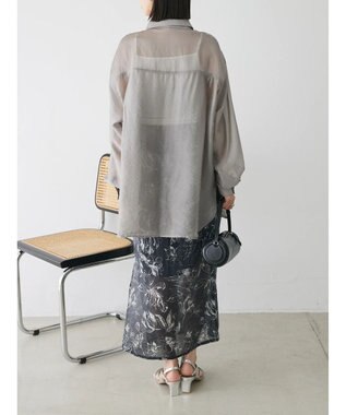 Green Parks ショルダースリット２ＷＡＹシャツ Gray