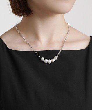 TOCCA LINE PEARL NECKLACE 淡水パールネックレス