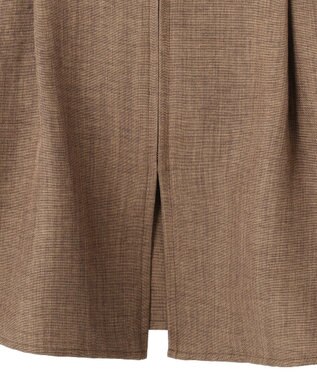 AMERICAN HOLIC 【イージーケア】リネンライクペプラムベスト Brown