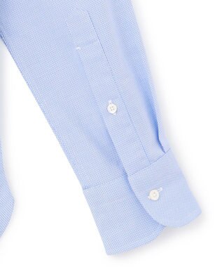 J.PRESS MEN 【PREMIUM PLEATS / 形態安定】バスケットドビーシャツ / B.D. サックスブルー系