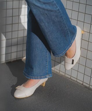 REGAL FOOT COMMUNITY 【ビューフィット】A14Y ラウンドトウデザインパンプス パンプス