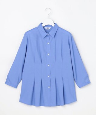 J.PRESS LADIES L 【WEB限定カラーあり】SOFT TC ストレッチ シャツ ブラウス 【WEB限定】ブルー系
