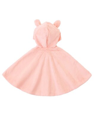 MIKI HOUSE HOT BISCUITS 【ミキハウス】【70-90cm】 マイクロファー マント ピンク