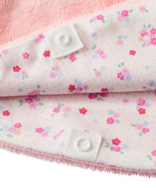 MIKI HOUSE HOT BISCUITS 【ミキハウス】【70-90cm】 マイクロファー マント ピンク