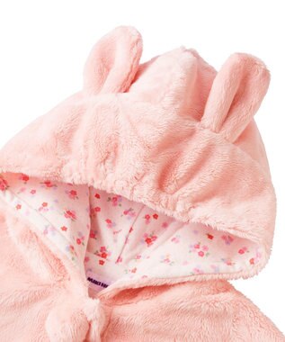 MIKI HOUSE HOT BISCUITS 【ミキハウス】【70-90cm】 マイクロファー マント ピンク