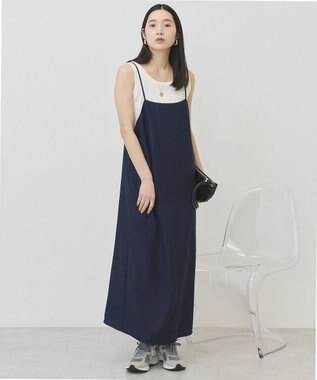 AMERICAN HOLIC リネンライクＩラインキャミワンピース Dark Navy