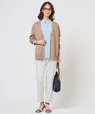 J.PRESS LADIES S 【WEB限定カラーあり】コンパクトエステネージュ シャーリング ブラウス サックスストライプ系1