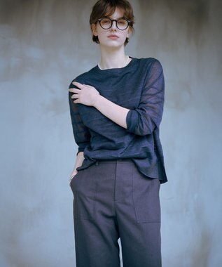 J.PRESS LADIES 【WEB限定カラーあり・洗える】FINE SLEEVELESS ニット タンクトップ ブラック系