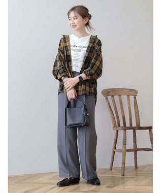 AMERICAN HOLIC イージーケアバックタックシャツ Mustard