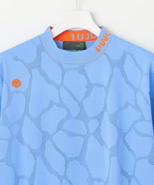 PW CIRCULUS 【MEN】ジラフメッシュ モックネック スカイブルー系