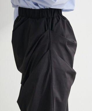 Green Parks ドレープタイトスカート Black