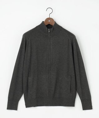 【チクチクしない/イージーケア/3シーズン対応/サスティナブル】SNOWY  スタンドジップカーディガン