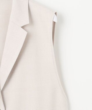 ANY SIS 【UVカット・接触冷感】ドライタッチクール ジレ アイボリーベージュ