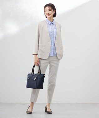 J.PRESS LADIES 【WEB限定】2wayナイロン Midium トート バッグ ネイビー系