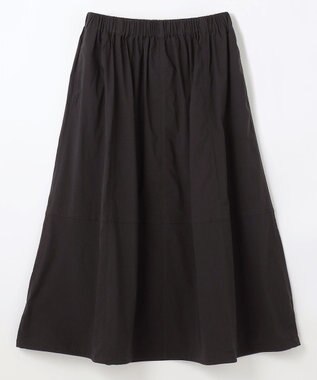 ANY 【ウエストゴム/2WAY】ドロストスカート ブラック