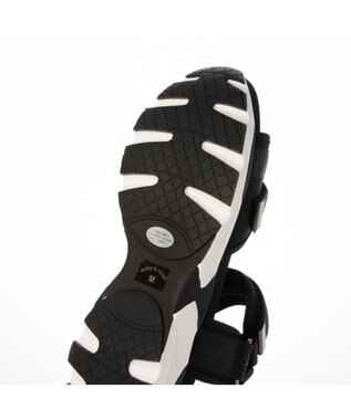 MODE ET JACOMO <carino>厚底クロスベルトスポーツサンダル ブラック