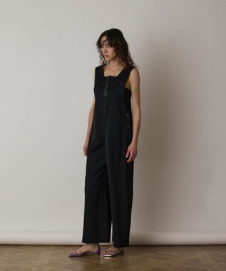 GRACE CONTINENTAL センタージップサロペット ブラック