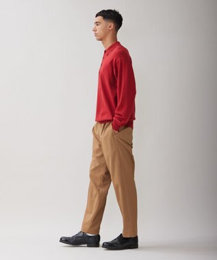 UNFILO MENS ライトウォーム ニットポロ レッド