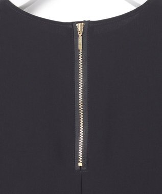 23区 トリアセダブルジョーゼット ブラウス ネイビー系