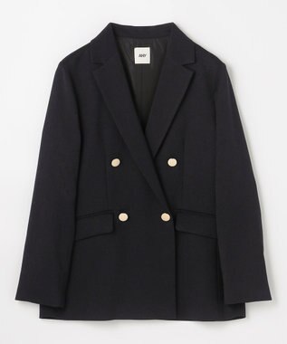 ANY L ウーリッシュＷブレストジャケット ネイビー