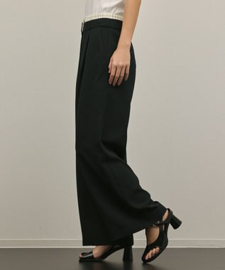 GRACE CONTINENTAL レイヤードイージーパンツ ブラック