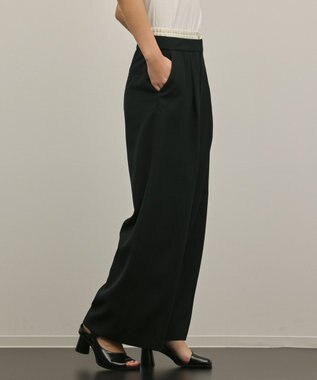 GRACE CONTINENTAL レイヤードイージーパンツ ブラック