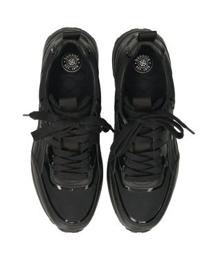 INTER-CHAUSSURES 【BUSSOLA】レースアップスニーカー ブラック
