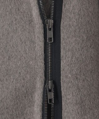 23区 【エステータ】ウールカシミヤビーバー ジップコート グレージュ系