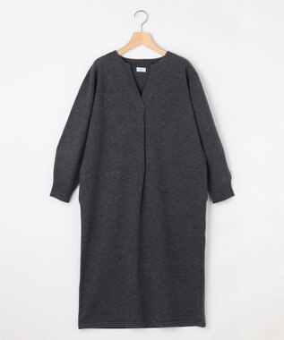 組曲 L キーネックニット ワンピース グレー系