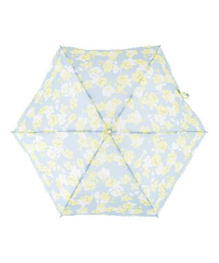 MOONBAT estaa 【耐風】折りたたみ傘 アンティークフラワー UV ライトグレー