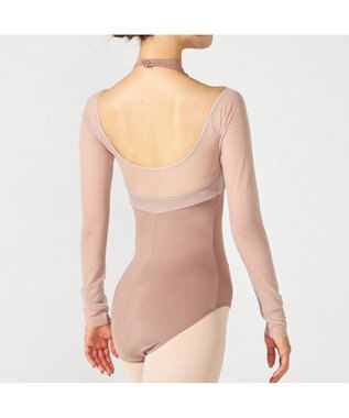 Chacott 【MADOKA SUGAI】ロングスリーブレオタード ベージュ