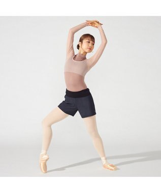 Chacott 【MADOKA SUGAI】ロングスリーブレオタード ベージュ