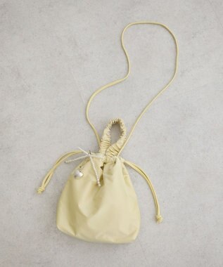 Green Parks ａｎｄｍｉｋｋａ　チャーム付きミニショルダーバッグ Yellow