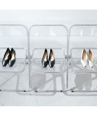 MODE ET JACOMO <carino>オープントゥパンプス グレー