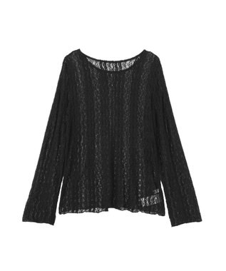 earth music&ecology レースプルオーバー Black