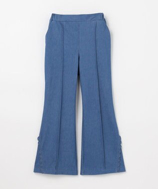 組曲 KIDS 【80-100㎝】フレアデニムパンツ サックスブルー