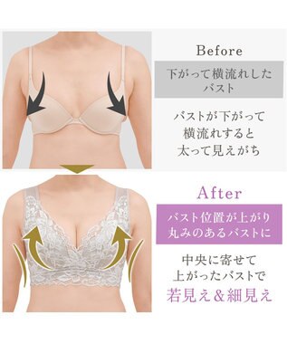 BRADELIS New York 【BRADELIS NewYork peace】シリーズ累計52万枚突破 ハートフルカップカシュクールブラ23 パールグレージュ