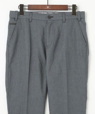 JOSEPH ABBOUD 【キングサイズ・ウエストも伸びる！/ストレッチ】ミックスリネンシャンブレーパンツ グレー系