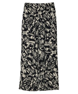 AMERICAN HOLIC イージーケア＋接触冷感プリントリラックスパンツ Black