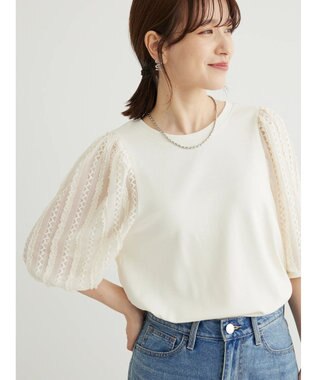 Green Parks ・ＳＵＧＡＲ　ＳＰＯＯＮイソザイスリーブプルオーバー Off White