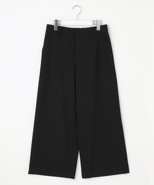 J.PRESS LADIES 【WEB限定カラーあり・洗える】T/Rアルガンシルク ワイド パンツ ブラック系
