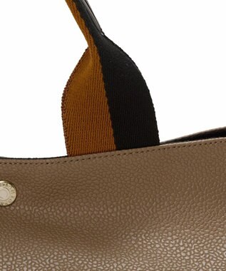 TOPKAPI 【Breath TOPKAPI】SCOTCH GRAIN スコッチグレイン プレーン 2トーンテープ ハンドル トートバッグ L カーキブラウン