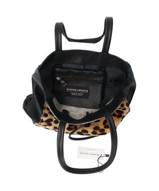 INTER-CHAUSSURES 【ANDREA CARDONE ITALI】異素材コンビミディアムトートバッグ マルチコンビ