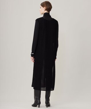 ICB L ハウンドトゥースフロッキーレース ワンピース ブラック系