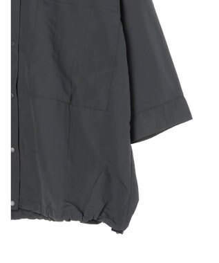 CRAFT STANDARD BOUTIQUE ＢＩＧポケットナイロンブラウス Charcoal Gray